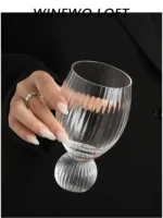 {Pearls are not protected by lead, washed away, I am drunk and ride a whale} Medieval crystal glass cup wine glass Nordic ins style - Image 3