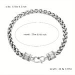 Cross-border hot sale new fashion bracelet men's keel bracelet retro fashion woven punk bracelet factory direct sales - Image 2