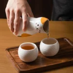 Japanese-style small wine glass set wine glass sake wine set jug drinking glass fruit wine glass liquor household wine divider glass - Image 3