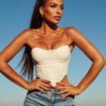 European and American Amazon popular style fishbone tube top top foreign trade women's fashion sexy mesh bra vest tube top - Image 2