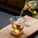 Glowing gold and silver fired heat-resistant glass tea cup - Image 4