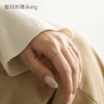 Japanese daily order~S925 silver~Japanese minimalist Matsumoto Huina simple cold Harajuku fine ring ring - Image 3