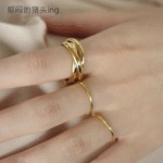 Japanese daily order~S925 silver~Japanese minimalist Matsumoto Huina simple cold Harajuku fine ring ring - Image 4