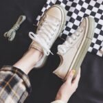 Pull back Japanese small white shoes ins canvas shoes female students 2022 spring and autumn Korean version of Harajuku style all-match sneakers - Image 8