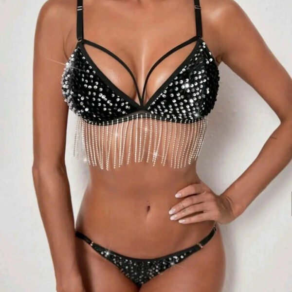 Foreign trade sexy lingerie diamond chain tassel