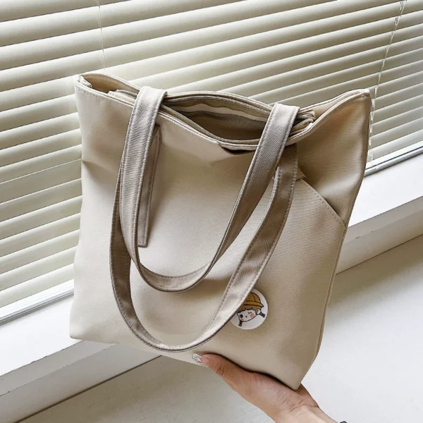 Japanese commuting casual college student class canvas bag