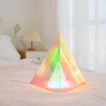 Table lamp pyramid three-dimensional living room bedroom decoration magic atmosphere light creative simple Rubik's cube three-dimensional night light - Image 3