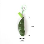 Cross-border squeezing edamame squeezing squeezing music decompression unlimited squeezing pinch pinch music pea pod key chain vent toy wholesale - Image 5