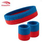 Spot 23456 inter-color cotton sports suit basketball football fitness yoga sweat-absorbing terry headband wristband gift - Image 4