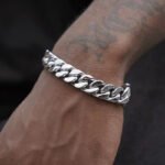 Cuban chain bracelet men's hip hop high street accessories American hiphop cold trend cool titanium steel couple bracelet - Image 3