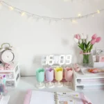 ins girl heart petal pen holder student dormitory storage bucket room decoration desktop storage creative small ornaments - Image 2