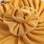 Cross-border direct supply of European and American hats 2022 new diy handmade rose children's Indian hat ice silk baby headband - Image 3