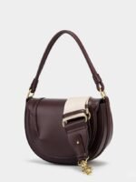 Spain cross-border women's bag 2025 new saddle bag magnetic buckle flap thread decoration handbag shoulder crossbody bag for women - Image 5
