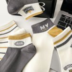 Men's short and medium socks spring and summer cotton anti-odor sports socks thin breathable low-top shallow men's socks wholesale - Image 2