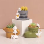 Nanyuan Chuanfang creative home decoration succulent flower pot desktop potted decorations mini landscape with flower utensils - Image 2
