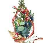 Cross Border Amazon Hot Selling Wooden Beads Snowman Gift Wrap Ribbon Christmas Christmas Tree Decoration Ribbon - Image 4