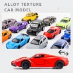 Alloy car model wholesale light music double door simulation car model inertia pull back toy car