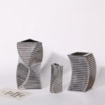 Modern light luxury electroplating silver ceramic vase decoration soft decoration home living room TV cabinet flower arrangement - Image 2