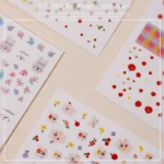 Rabbit Flower Smiley Face Decoration Small Pattern Nail Art Sticker - Image 3