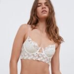 Summer Breathable French Sexy Underwear Soft Steel Ring Gather Body Shaping Thin Section Rhinestone Rose Embroidery Bra Set - Image 2
