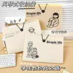 A4 test paper storage bag, large capacity multi-layer folder, office document organization and classification storage book, student organ bag - Image 2
