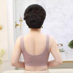 Mother's underwear no steel ring bra women's thin vest style bra middle-aged and elderly sports underwear plus size bra - Image 3