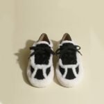 Women's 2022 autumn and winter new lace-up warm cotton shoes two-wear commuter peas shoes with flat bottom and fleece - Image 4
