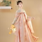 Printed full breasted skirt made in Tang Dynasty