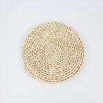 Japanese-style home natural corn husk handmade straw woven tea mat table mat heat-resistant casserole mat plate cup placemat - Image 9