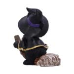 Amazon Cross-border Hot Sale Flying Broom Cat Resin Crafts Desktop Cute Halloween Home Decorations - Image 3