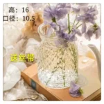 Mi Li Fengwu Nordic vase glass light luxury high-end high-end water-raising flower arrangement ins wind living room flower decoration - Image 2