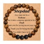 Amazon Explosive Frosted Agate Tiger Eye Stone Volcanic Stone Bracelet Father's Day Gift Father's Day Card Bracelet - Image 4