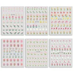 Olin Ting Nail Art Stickers Tulip Flowers Adhesive Nail Decals Net Red Small Fresh Nail Art Style Stickers - Image 4