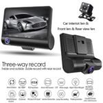 Driving recorder HD night vision car inside and outside three-lens recording DASH CAM cross-border DVR car recorder - Image 3