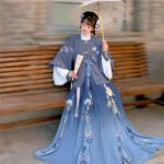 Ming Dynasty made Han style dress with double front and waist - Image 2