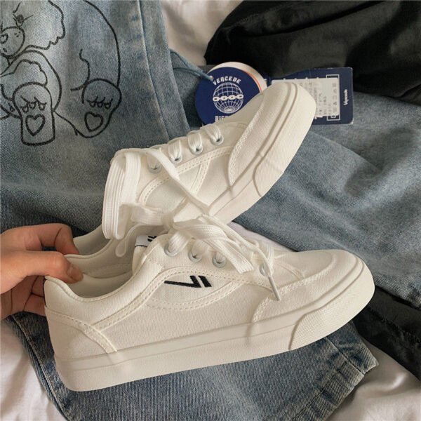 Women's shoes summer canvas shoes women's classic new style Japanese fairy basic white shoes all-match casual sneakers