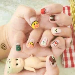 Nail Sticker Nail Art Sticker Red Korean Finished 3D Jewelry Female Patch A Piece False Nail Sticker Waterproof Lasting - Image 3
