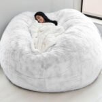Lazy sofa bean bag artificial fur bean bag bean bean sofa can be cross-border 5FT6FT7FT source factory direct sales - Image 4
