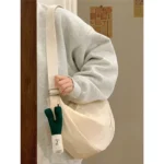 Nylon dumpling bag female Japanese all-match messenger bag casual large-capacity canvas bag summer class one-shoulder commuter bag - Image 4