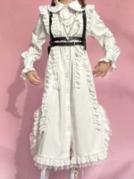 Palace style loose white shirt dress - Image 4