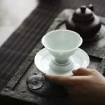 Handmade lake field tea pot