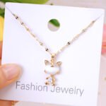 Popular new fashion necklace light luxury ins style women's necklace lucky simple wind jewelry popular jewelry - Image 7