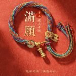 Ethnic style Tibetan style woven bracelet six-character mantra natal year hand-woven cotton bracelet for men and women