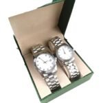 Couple steel band pair watch simple high value quartz watch fashion, light luxury high-end sense waterproof quartz steel band watch - Image 5