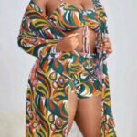 2023 new foreign trade cross-border Amazon Europe and the United States sexy large size split bikini ladies swimsuit manufacturers wholesale