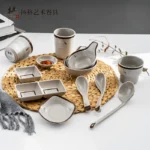 Melamine Japanese-style imitation porcelain hot pot restaurant spoon set tableware - Image 3