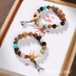 Lingyin's new eighteen-seed Bodhi seed bracelet for men and women Buddha beads Rooster song eighteen treasures 18-seed bracelet manufacturers - Image 3