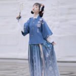 Ming Dynasty short jacket waist length skirt - Image 3