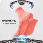 Socks for men and women spring and summer marathon professional running fitness four seasons pressure sports socks mid-barrel massage bottom cycling socks - Image 3