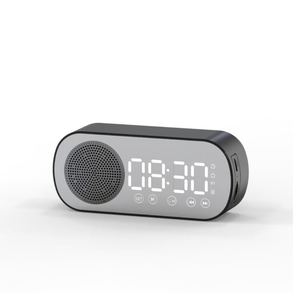 Cross-border Clock Speaker Bluetooth Speaker Gift Clock Alarm Clock Smart Speaker Subwoofer Card Desktop Small Speaker